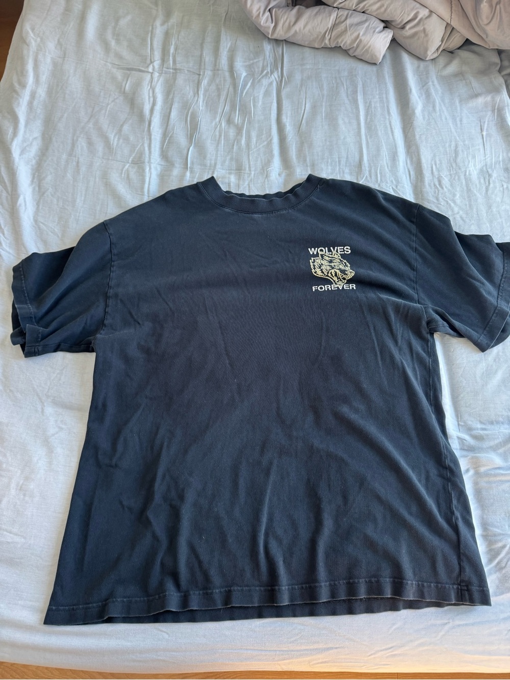 Wolves Forever Black Graphic Tee - Men's Casual Shirt